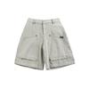 Beijie Moda Masculina Marca de Moda Americana Verão 2025 Novo Shorts Cargo Floco de Neve Frito Calças de Cinco Pontos Retas Largas