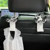 Gancho para Cinto de Segurança de Carro em Formato de Laço Fofo, Gancho de Armazenamento para Interior de Carro, Gancho Organizador Criativo para Banco Traseiro