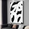 Pintura decorativa minimalista en blanco y negro y gris para sala de estar, pintura para piso, arte abstracto, pintura colgante para pasillo, fondo con sentido avanzado, pintura mural