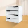 Caja de Madera para Pasteles de Té Pu'Er, Caja de Almacenamiento para Juego de Té y Tazas, Gabinete de Almacenamiento Multicapa Tipo Cajón para Escritorio de Oficina