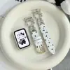 Adecuado para pulsera de reloj Huawei 11Pro 11/10/9/8nfc metal con incrustaciones de diamantes banda de muñeca de cuero de gato KT correa de reloj