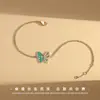 Pulseira flexível de borboleta em prata de lei s925 Damila feminina joia com epóxi micro-incrustado joia de temperamento presente para namoradas atacado