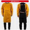 Ropa Protectora de Cuero de Vaca Resistente al Desgaste, Aislante al Calor, Anti-Quemaduras y de Alta Temperatura para Soldador, Delantal de Soldador con Vestimenta Inversa, Ropa de Trabajo para Soldadura por Arco de Argón