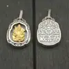 Acessórios de Prata de Lei S925 Pingente Oito Grandes Divindades Guardiãs do Tibete Doze Signos do Zodíaco Pingente de Oito Grandes Divindades Guardiãs de Prata de Lei para DIY