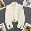 Blazer de mujer ultra corto de primavera 2026, nuevo, moderno, versátil, a la moda, adelgazante, para estudiante