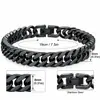 Pulsera tejida doble con pulido de cuatro lados encriptado de acero inoxidable de venta caliente transfronteriza, pulsera cubana simple que combina con todo a la moda hip hop europea y americana