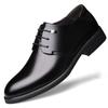 Zapatos de Hombre Hechos a Medida por el Fabricante para Aumentar la Altura, Zapatos Formales de Cuero para Negocios, Zapatos de Hombre de Talla Grande, Zapatos de Hombre Negros con Cordones, Talla Extra Grande