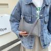 Bolso portátil de mujer con textura verano 2022 nuevo simple ins casual brillante para hombro portátil para axila