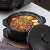 Panela de cozimento comercial picante para hot pot, resistente a altas temperaturas, panela para macarrão de batata, panela pequena de barro para queimar a seco doméstico