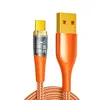 Cable de Datos Tipo Carga Súper Rápida Digital de 120W PD Aplicable a Apple 16 Huawei Glory Xiaomi Luminiscencia Digital