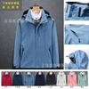 Chaquetas Ligeras de Primavera y Otoño con Logo Impreso Personalizado Ropa de Trabajo Deportiva Casual Chaquetas Cortavientos Ropa de Trabajo para Grupo Venta al por Mayor