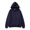 Cardigan com zíper unisex europeu e americano para comércio exterior, moletom de cor sólida, top solto de fleece para outono e inverno