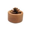 Difusor Pequeño de Leña Fuego de Madera Aromaterapia sin Fuego Aceite Esencial para Interiores Difusor de Larga Duración Difusor de Piña Adornos de Fragancia de Madera para Coche