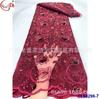 Vestido de encaje completo con bordado de posicionamiento laminado estilo chino retro hermoso ropa de regalo bordado de malla venta al por mayor
