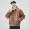 2025 Nuevo Estilo Maillard Retro Americano Pirata Chaqueta de Cuero para Hombre Corta de Motocicleta Cuero Suave Desgastado con Aceite y Cera