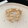 Pulseira Aberta em Forma de Galho Metálico Fotossensível Transfronteiriça Europeia e Americana, Pulseira Moderna e Versátil, Joia com Design Único de Nicho