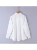Z nueva de bolsillo delantero verano simple transfronteriza ropa de mujer estilo europeo y americano color liso casual fina camisa 2026ZA