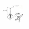 En stock venta al por mayor acero de titanio aretes de circonita de cuatro garras aretes aretes aretes aretes aretes de alto nivel joyería para piercing