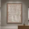Pintura Decorativa para Sala de Estar Estilo Vintage Wabi-Sabi Su Luo Arte Abstracto Textura Pintura para Colgar en la Pared del Sofá Pintura para la Entrada