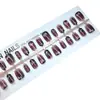 Desenho Animado Filhote de Cachorro Esmalte Usável Produto Acabado Removível 30 Peças Doce e Descolado Patch de Unha Francesa Manicure Patch de Unha
