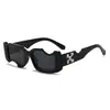 Gafas de Sol Estilo Hip-Hop Europeo y Americano para Mujer con un Toque de Alta Gama, Gafas de Sol de Moda Off para Hombre, Geniales y Elegantes, Gafas de Sol con Protección UV