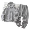 Conjunto de Sudadera para Niños, Sudadera con Capucha para Niñas de Otoño e Invierno, Ropa Deportiva Casual, Conjunto de Sudadera de Moda Tendencia para Niños