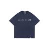 Ropa de verano del sur 2023 Verano nuevo color puro estampado patrón cuello redondo camiseta japonesa retro al aire libre montaña manga corta hombres