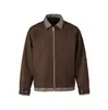 FEE THE END chaqueta para hombre elegante y sofisticada, corte holgado, diseño de dos piezas falso, estampado a cuadros, JK247