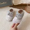 Zapatos de Princesa para Niñas 2026 Primavera y Otoño Nuevos Zapatos de Cuero para Niños Suela Blanda Bebé Encaje Flor Lazo Zapato Individual para Niños Pequeños