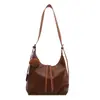 Bolsa Tote Casual Retrô de Grande Capacidade 2024 Nova Portátil Simples para o Dia a Dia Bolsa de Ombro Bolsa Transversal