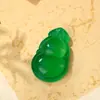 Pingente de Calcedônia Verde Natural Pequeno Acessório Pulseira de Contas DIY Pingente Joias Acessórios Atacado Enfeites Pendentes