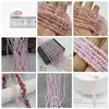 Material para Bisutería DIY de Cuentas Rosas Cristal Artificial Agujero Recto Cuentas Sueltas con Agujero Cuentas Planas Cuentas Redondas Accesorios de Cuentas de Vidrio