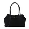 Textura Fosca Outono 2025 Nova Moda Retrô Camurça Simples Casual Bolsa Tote de Ombro Bolsa Feminina