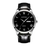 Reloj Romano de Doble Calendario para Hombre Estilo Retro Moda Escala Reloj de Cuarzo Reloj Impermeable Correa de Acero Reloj de Estilo Simple para Hombre