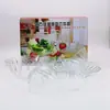 Cuenco de diamante, cuenco de vidrio, juego de cuencos de ensalada de cristal, cuenco de regalo promocional de tienda, juego de regalo práctico de venta directa