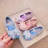 Zapatos de Cuero para Niñas Suela Suave Zapatos de Cristal Elsa Zapatos de Princesa para Niños Boca Cuadrada Zapatos Individuales 2026 Primavera/Otoño Nuevos Zapatos para Bebé