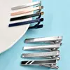 Set de 16 piezas de clips para corbata para Amazon transfronterizo, clips para corbata coloridos a rayas, clips creativos tallados a cuadros para camisa