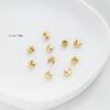 Tubo de posicionamiento de oro de 14K cuentas de posicionamiento diy mano fija alambre de acero línea de pesca pulsera collar hebilla de cierre accesorios al por mayor