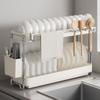 Escurridor de Platos de Acero Inoxidable, Estante para Almacenamiento de Vajilla, Estante de Almacenamiento de Cocina, Escurridor de Platos para Trapos, Escurridor de Vajilla