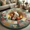 Nueva Alfombra de Piso de Conejo de Pascua para Sala de Estar, Alfombra Decorativa con Efecto Visual 3D, Alfombra de Entrada Antideslizante y Resistente a la Suciedad, Transfronterizo