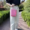 Bolso de Hombro Colorido Macaron Bolso para Teléfono Móvil 2026 Nuevo Estilo Bolso Tejido a Mano Estilo Coreano Bolso Cruzado de Nicho Billetera