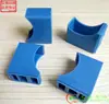 Pupitre Escolar Pupitre de Aula y Silla Almohadilla para Pies Tapón Interior Goma Clase de Entrenamiento Estudiante Cubierta de Plástico Azul para Pata de Escritorio 20