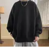 Suéter de Invierno para Hombre, Estilo Holgado y Perezoso, Tejido Retro Japonés, Ropa de Abrigo Sencilla, Camisa de Punto para Capa Interior