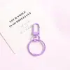 Série de cores macaron anel de cartão de 3 cm fivela de porta de liga de zinco ornamentos acessórios diy pingente de chaveiro material artesanal atacado