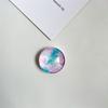 Mármol bola de cristal transparente soporte airbag creativo perezoso de escritorio retráctil pegatina trasera soporte para teléfono móvil
