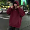 Moletom cardigã liso para homens, estilo primavera/outono, marca americana da moda, forrado com fleece para aquecimento, jaqueta com capuz, peça para casal, agasalho de outono
