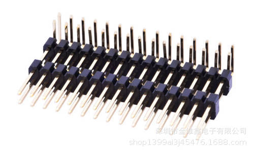 排针 间距2.0mm 双排双塑 90度