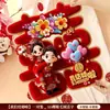 Pegatinas Decorativas de Boda con Personajes de Doble Felicidad 3D para Habitación y Puerta de Boda, Pegatinas de Dibujos Animados para Celebración de Boda en Dormitorio al por Mayor