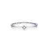 Anel de Prata Esterlina S925 para Mulheres Requintado Estilo Japonês e Coreano Pequeno Diamante Único Anel Empilhável Elegante Personalizado para Todos os Jogos Celebrante da Internet