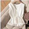 Chaleco de Punto para Mujer Otoño e Invierno Nuevo Chaleco Cintura Jersey Pullover Chaleco Pequeño Chaleco Exterior Chaqueta sin Mangas Versátil